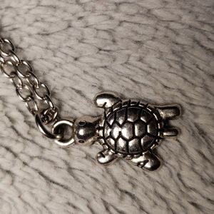 Turtle Silver Tone necklace.